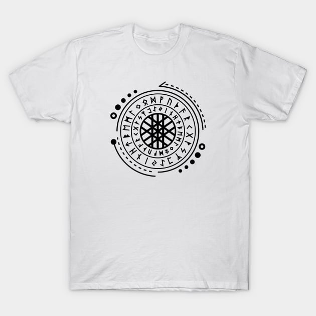 Web of Wyrd | Norse Pagan Symbol T-Shirt by CelestialStudio